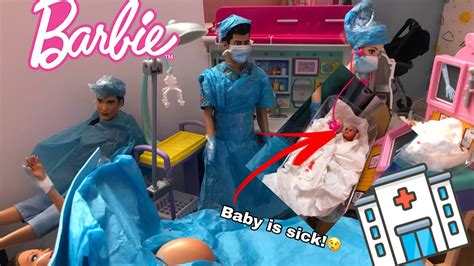 barbie pregnant doll|Pregnant barbie doll goes in to Labor!! Emergency situation.